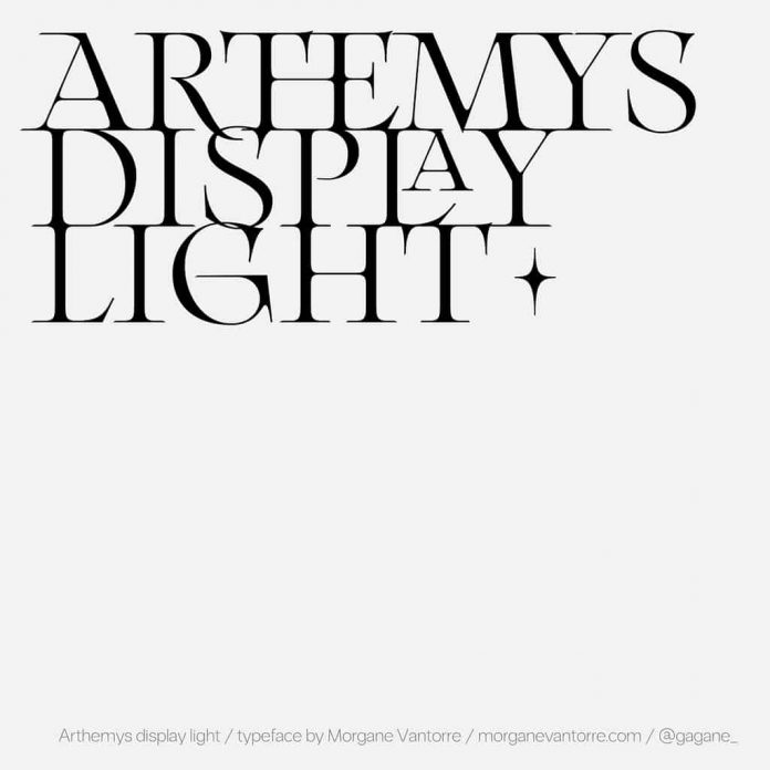 Arthemys Display Light Font