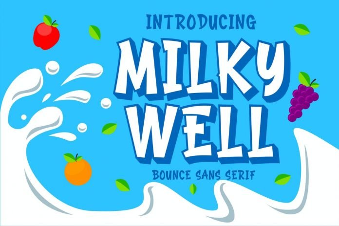 Milkywell - Bounce Sans Serif