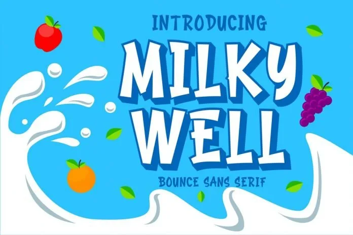 Milkywell - Bounce Sans Serif