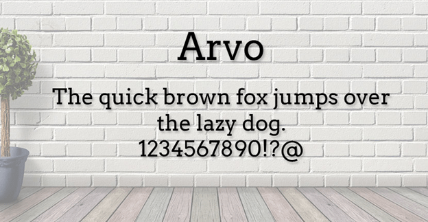 Arvo Font