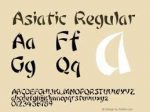 Asiatic Font