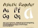 Asiatic Font
