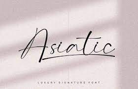 Asiatic font