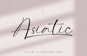 Asiatic font