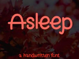 Asleep Font
