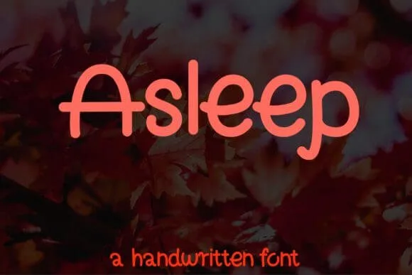 Asleep Font