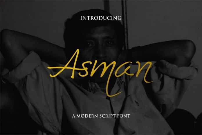 Asman Script Font