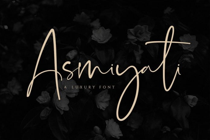 Asmiyati A Luxury Script Font
