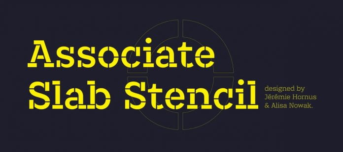 Associate Slab Stencil Font