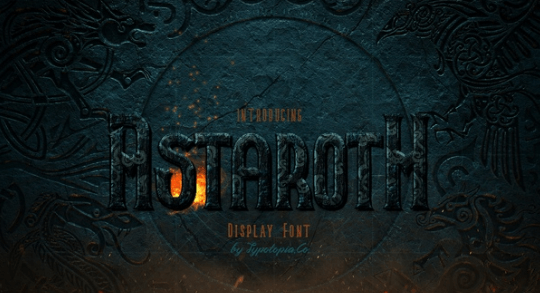 Astaroth Medieval Display Typeface