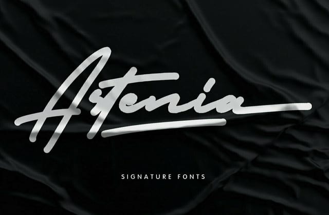 Astenia Signature Font