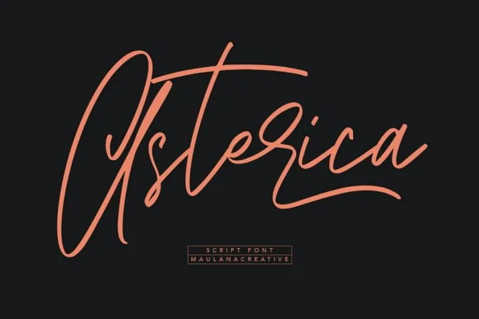 Asterica Signature Script Font