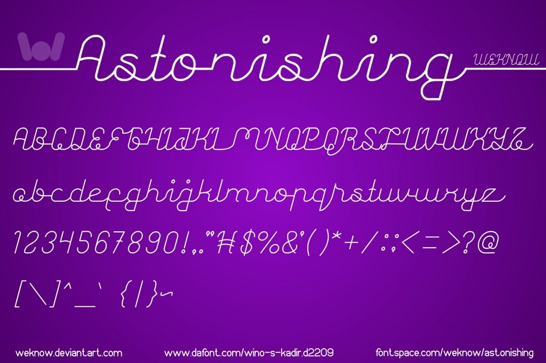 Astonishing Font