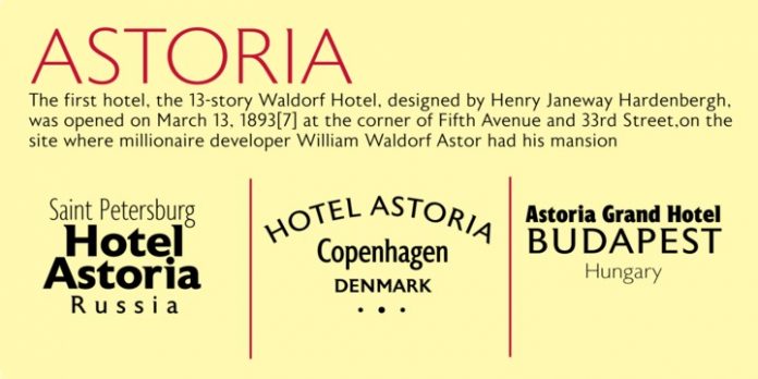 Astoria Family Font