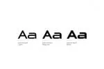 Astrohead geometric sans serif typeface
