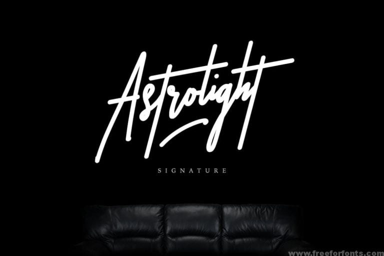Astrolight Signature Font Free Download