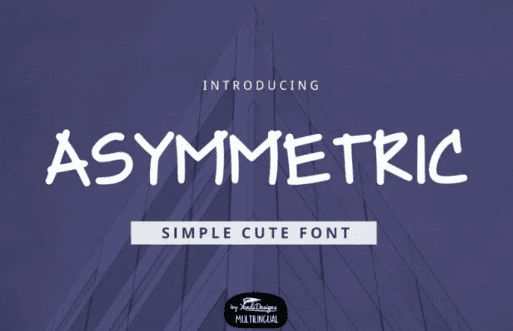 Asymmetric Font