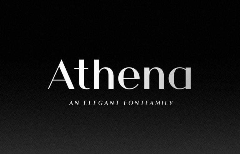 Athena – An Elegant Sans Serif Font Free Download