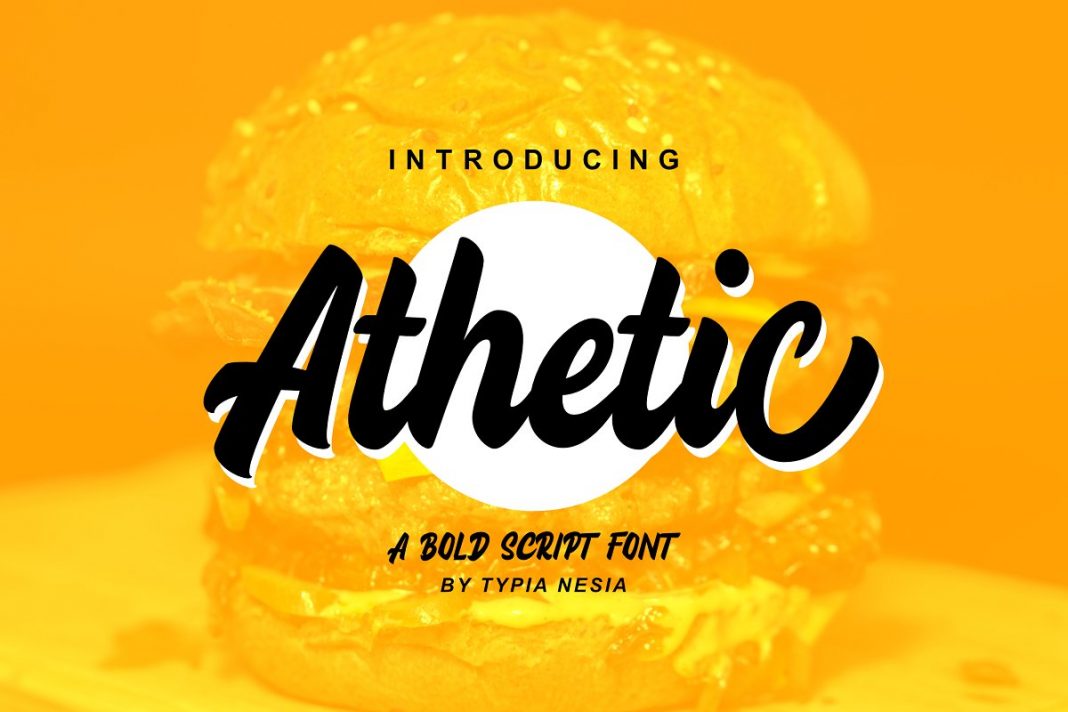 Athetic Bold Script Font