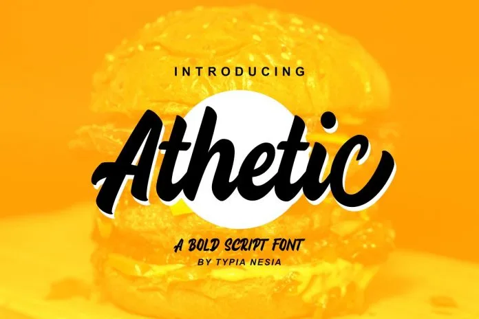 Athetic Bold Script Font
