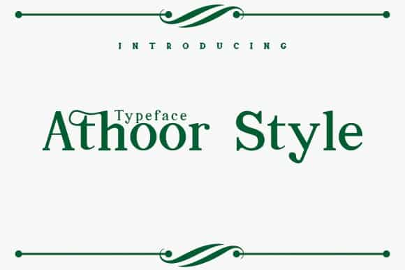 Athoor Style Font