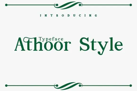 Athoor Style Font