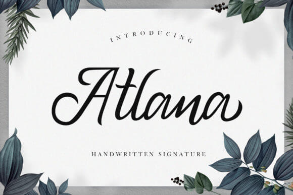 Atlana - Elegant Handwritten Script