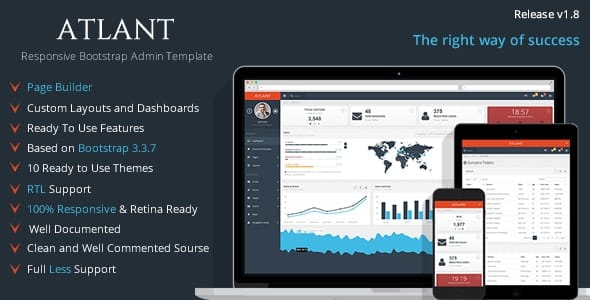 Atlant v1.7 Bootstrap Admin Template