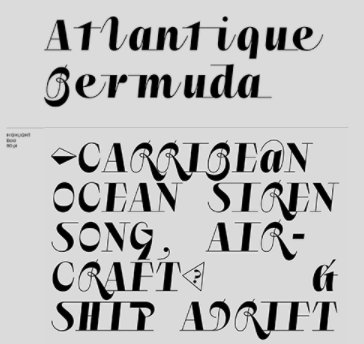 Atlantique Bermuda Display Typeface Font