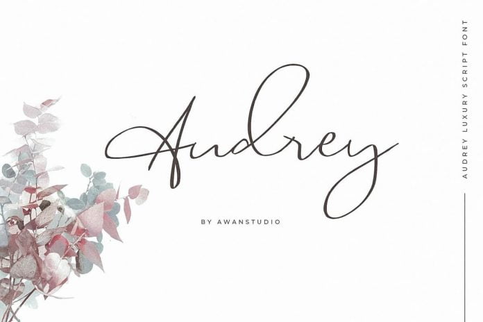Audrey Luxury Script Font