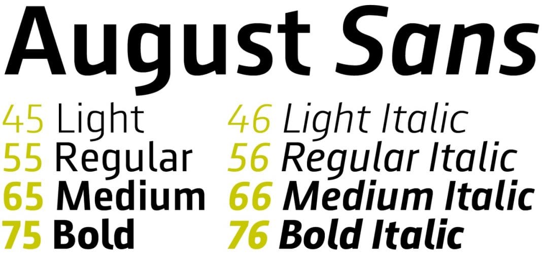 August Sans Font Family