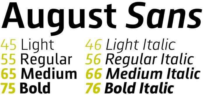 August Sans Font Family