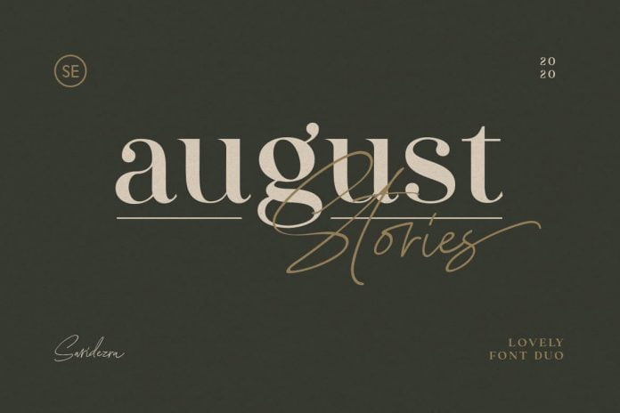 August Stories - LOVELY FONT DUO