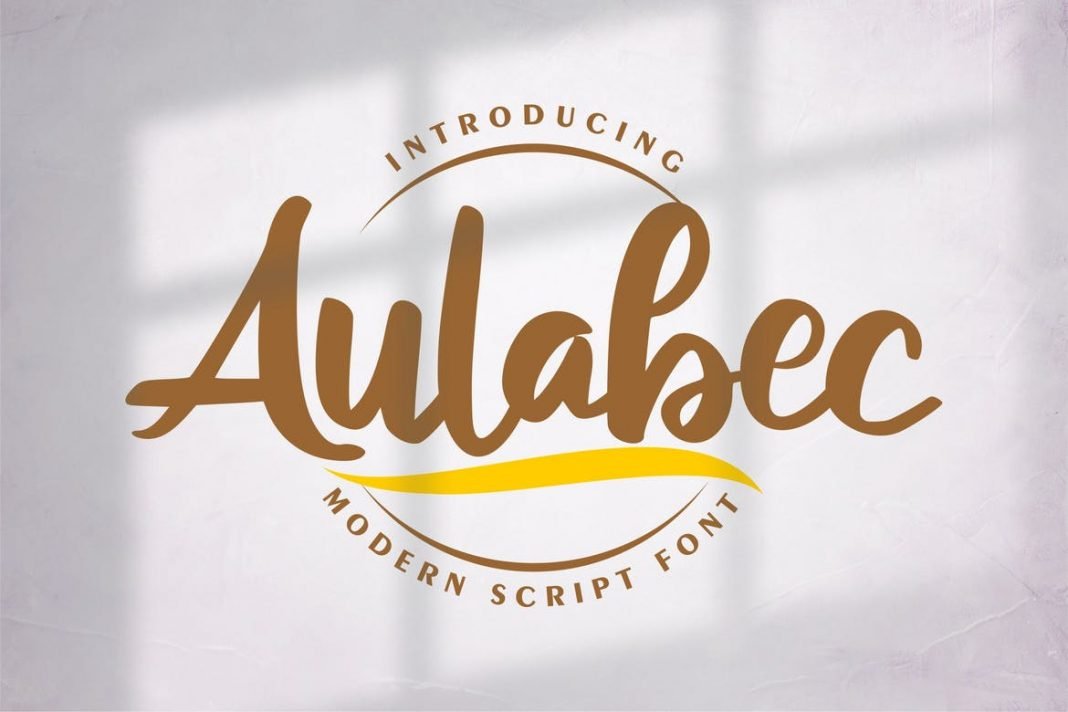 Aulabec Modern Script Font