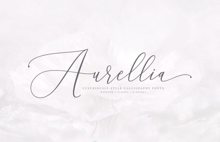 Aurellia Script Classy Fonts Free Download