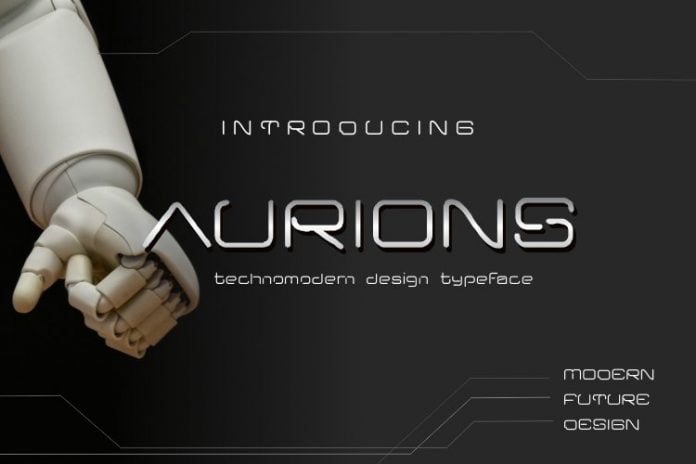 Aurions - Modern and Techno Typeface Font