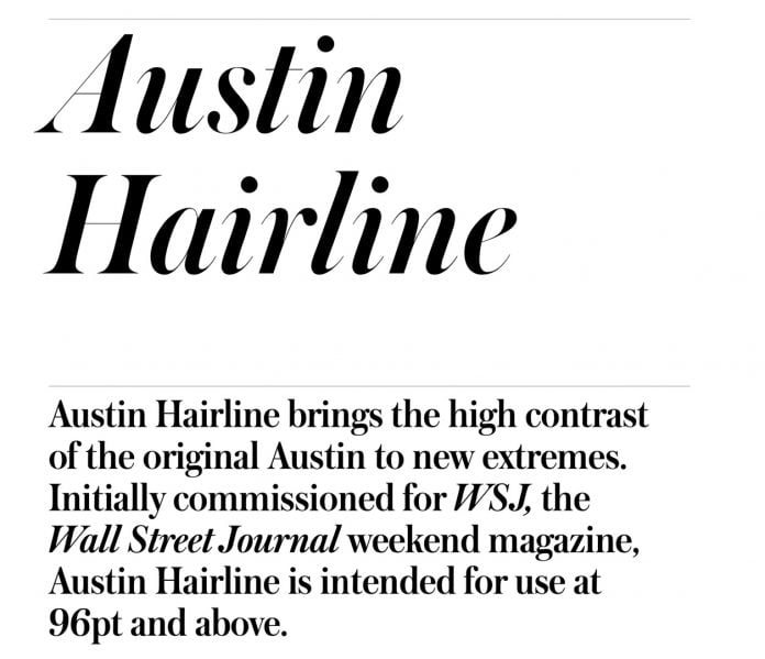 Austin Hairline Font