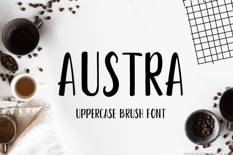 Austra Uppercase Font Free Download