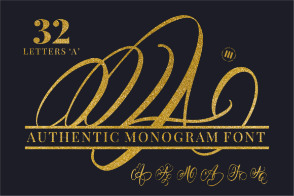 Authentic Monogram Font