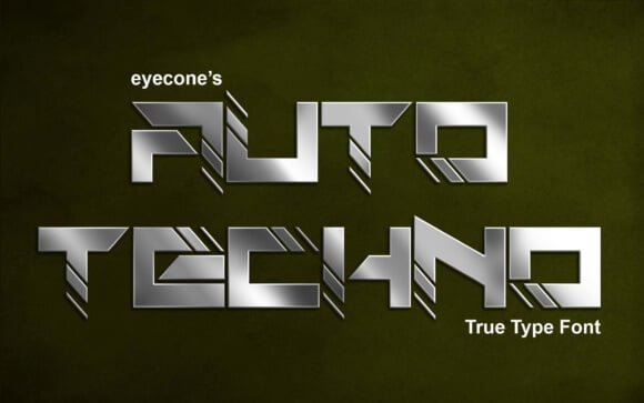 Auto Techno Font