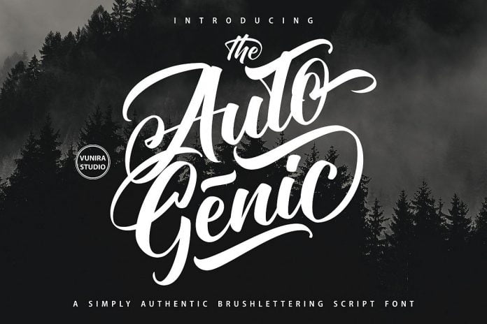 Autogenic - Brush Lettring Font