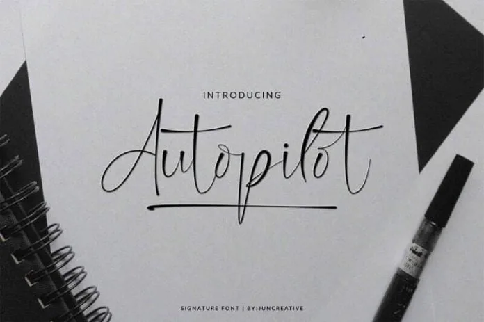 Autopilot Signature - Handwritten Script Font