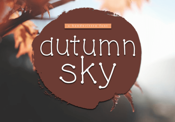Autumn Sky Font