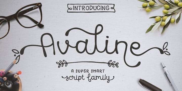 Avaline Script Font