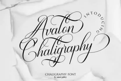 Avalon Chaligraphy Font