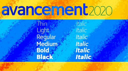 Avancement 2020 Font