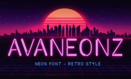 Avaneonz - Neon Font
