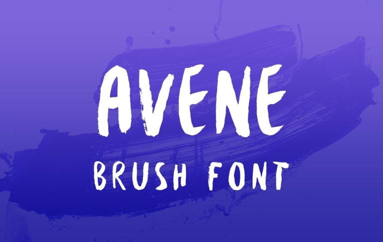 Avene PRO Brush Font Free Download