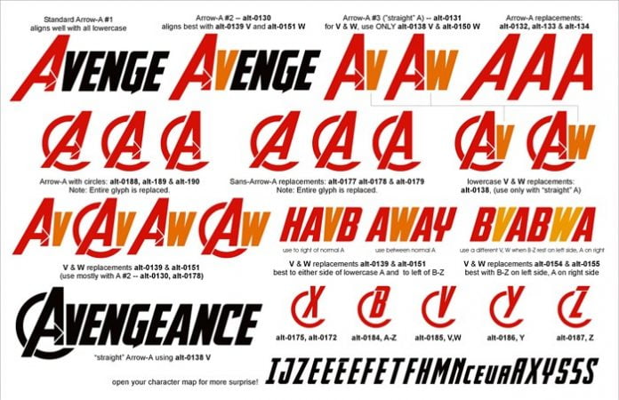 Avengeance Font Family