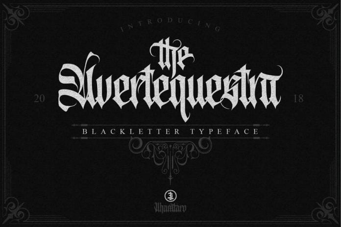 Avertequestra + Ornaments Font